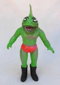 Vintage Tiger Mask Piranha Man 10" figurina vinile morbido piraniano anni 70 - Foto 1 di 7