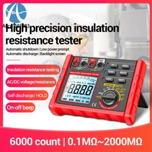 MH15 Insulation Resistance Tester Digital Megohmmeter Auto Discharge AC/DC Test - Picture 1 of 24