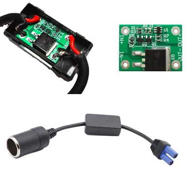 Cigarette Lighter Socket To EC5 Undervoltage Protection Car Jump Starter Cable - Image 1 of 4