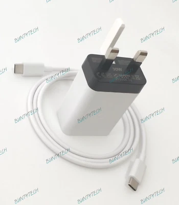 Genuine Google Pixel 2 / 3 / 4 / 5 / 6 30W Fast Charge Adapter & USB-C Cable - Image 1 of 4