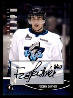 2012-13 ITG Heroes and Prospects AUTO #AFG Frederik Gauthier (ref 228476) - Image 1 of 2
