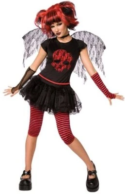 Women's Fairy Costume WITH Wings (Gothic Skull Fairy), Size M (10-12), BRAND NEW - Image 1 of 4