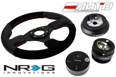 Volante NRG 320mm Race Black S/L RD st con buje 120H liberación Gen2 BK bloqueo LB Foto 1 de 4