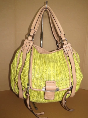 Bolsa de ombro KOOBA AUTH tecido folgado palha hobo - Imagem 1 de 4