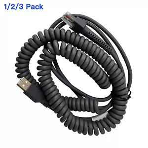 Symbol Barcode Scanner DS3408 LS4208 LS6708 USB Cable 15ft CBA-U09-C15ZAR - Picture 1 of 3