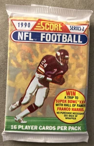 1990 Score Pack Tom Thayer Rookie Card RC Bears (Top) Don Mosebar Raiders (Back) - Picture 1 of 2