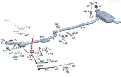 NEW MERCEDES-BENZ GLA H247 AMG EXHAUST PRESSURE SENSOR A0009054911 - Image 1 of 4