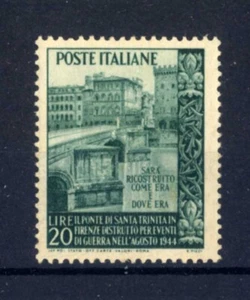 ITALIA REP. - 1949 - Ricostruzione del Ponte S. Trinita 20L - Ponte prima MNH** - Picture 1 of 2