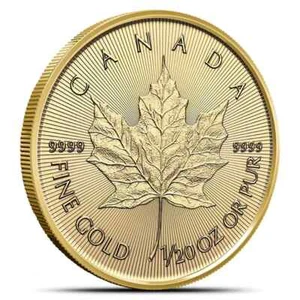 2025 Canada 1/20 oz Gold Maple Leaf BU - Picture 1 of 3