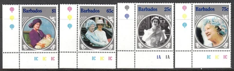 BARBADOS 1985 QUEEN MOTHER ANNIVERSARY ROYALTY [#01] Cover