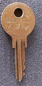1 x Original Löwen Dart Schlüssel Fort Lock L54G- L219, gebraucht - Bild 1 von 1