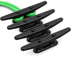 Boat Dock Cleats 6 Inch Nylon Boat Cleat,Black Boat Cleats,Boat Rope Cleat,Kayak - Picture 1 of 7