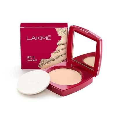 Lakme Face It Compact, Coral, 9 g Free Ship - Image 1 of 4