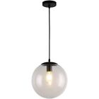 7X(LED Boule Lustre Vintage Lampe à Suspension en Verre Clair Suspendu Plaf4620