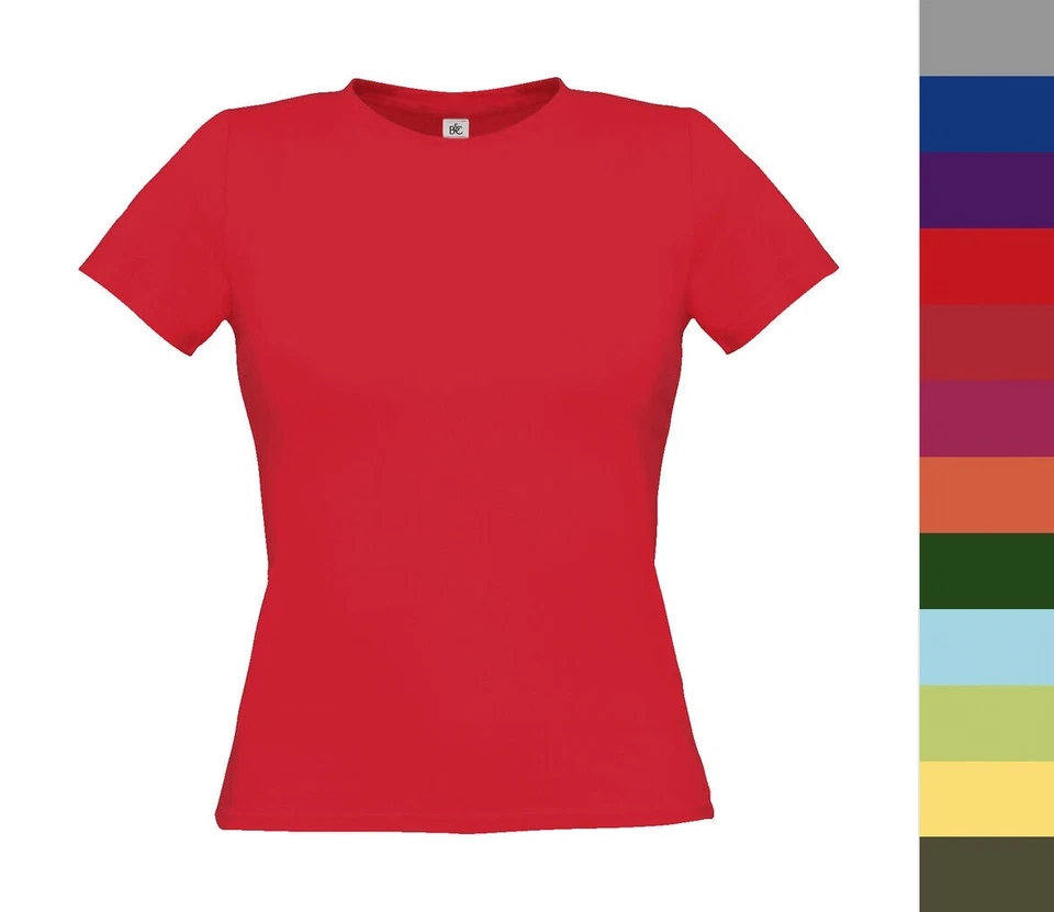 Damen T-Shirt in 29 Farben XS bis 2XL Fair Wear Baumwolle Women-Only B&C TW012 - Bild 1 von 1