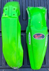 2009 Kawasaki KX450F Front & Rear Fender 35023-0164-290 35004-0113-290 - Picture 1 of 6