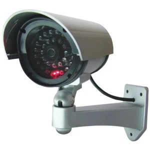 Telecamera Di Sorveglianza Finta Da Esterno Luce Led Lampeggiante Infrarossi - Foto 1 di 4