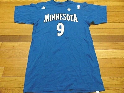 ADIDAS NBA MINNESOTA TIMBERWOLVES RICKY RUBIO JERSEY T-SHIRT SIZE S - Image 1 of 3