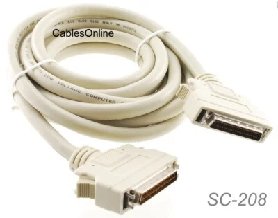 6ft SCSI-2 (HPDB50) Male to SCSI-2 (HPDB50) Male Cable, CablesOnline SC-208 - Image 1 of 4