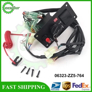 06323-ZZ5-764 Ignition Key Switch Panel For Honda Outboard Remote Control Box - Bild 1 von 7