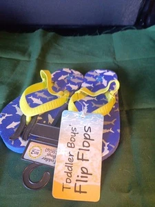 New Toddler Boy Flip Flops Size Small 5/6 dinos - Picture 1 of 1