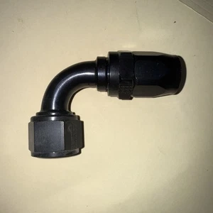 FRAGOLA 689012-BL FRAGOLA Hose Fitting #12 90 Deg PTFE Black 1188 - Picture 1 of 1