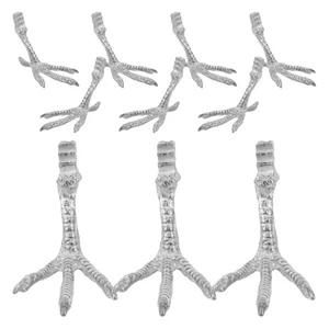  10PCS Realistic Bird Feet: Imitation Parrot Paw Statue Simulation Bird - Picture 1 of 12