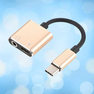 Cable adaptador de audio USB tipo C a 3,5 mm 2 en 1 tipo C a conector estéreo de 3,5 mm - Imagen 1 de 11