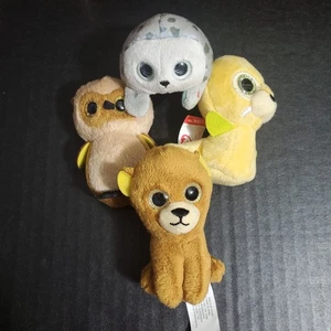 Lote de 4 pequeños peluches de peluche TY Teenie Beanie Boos - oso, búho, 2 sellos - Imagen 1 de 10