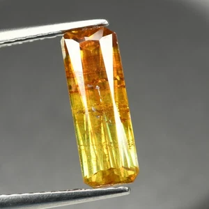 2.15ct Best Perfect Octagan Cut 11.9 x 4.2 MM 100% Natural Orange Red Sphalerite - Picture 1 of 5