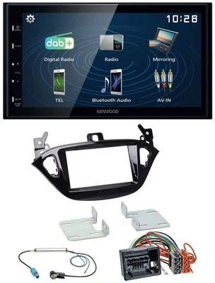 Kenwood 2DIN Bluetooth MP3 USB DAB Autoradio für Opel Adam ab 13 Corsa E ab 15 - Bild 1 von 4