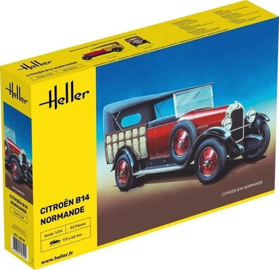 KIT MODELLINO AUTO STATICO HELLER CITROEN B14 NORMANDE MODELLISMO SCALA 1:24 - Immagine 1 di 4