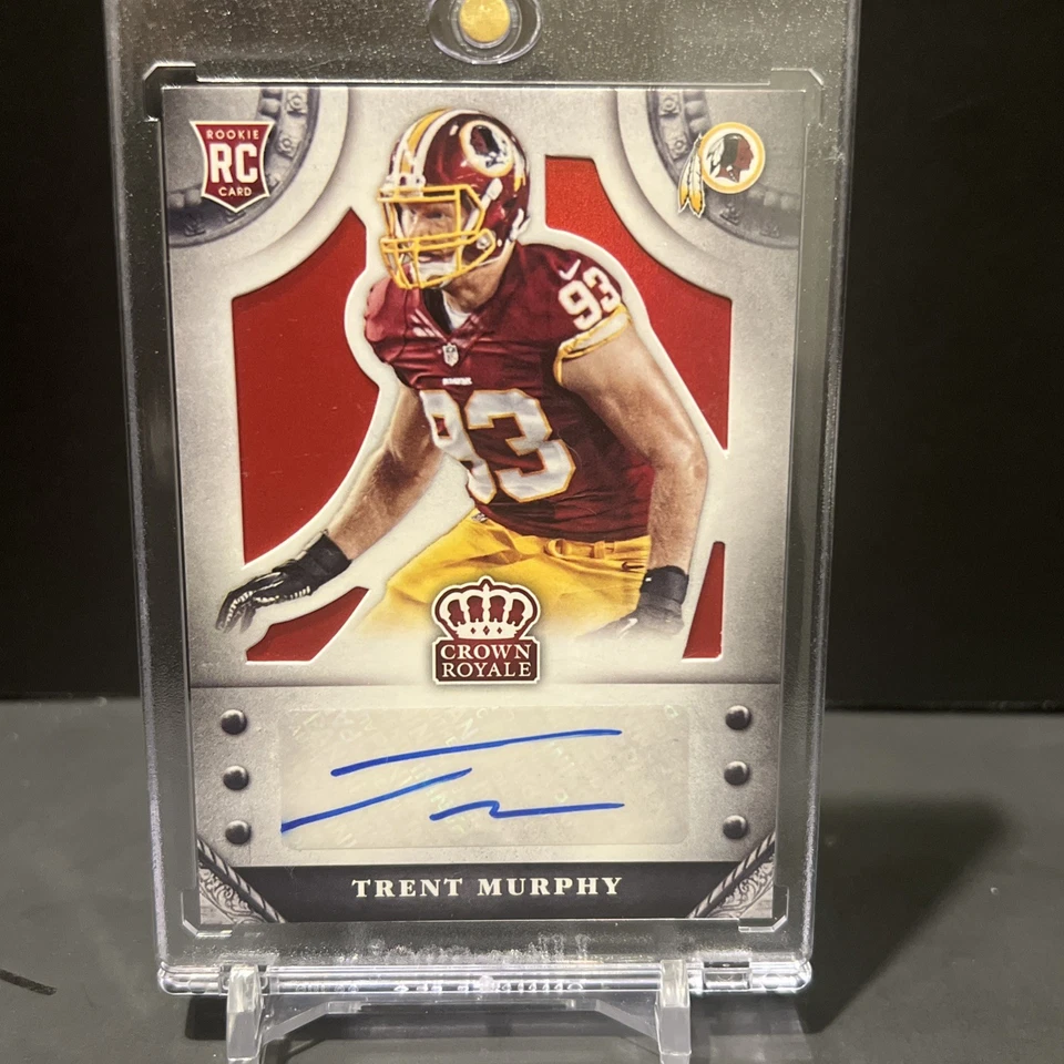 Trent Murphy 2014 Crown Royale Auto Autograph RC Washington Redskins 7/25   - Image 1 of 3