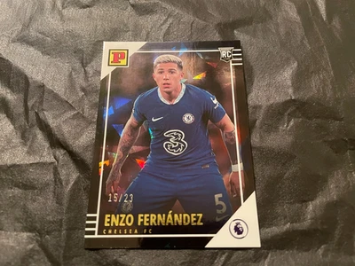 2023 Panini 48 Rookie Enzo Fernandez 15/23 Numbered Premier League Soccer Card - Image 1 of 4