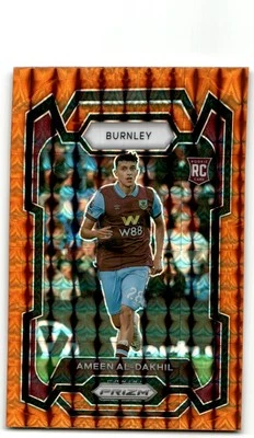 2023-24 Panini Prizm Premier League #276 Ameen Al-Dakhil Orange Mosaic Burnley - Image 1 of 2