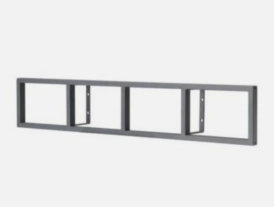 IKEA LERBERG 10035 Metal Media Wall Mount Shelf Charcoal CD DVD Rack NEW - image 1 of 4