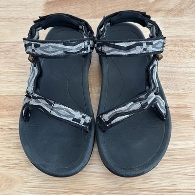Sandalias Teva Hurricane XLT 2 niños grandes talla 3 negras grises deportivas al aire libre 1019390C Foto 1 de 4