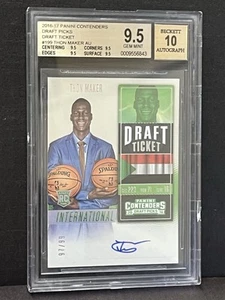 Thon Maker Auto RC 2016-17 Contenders Draft Picks Ticket /99 BGS 9.5 Sudan - Picture 1 of 3