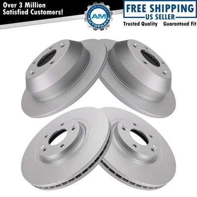 Front & Rear Brake Rotors Set Premium G-Coated For 2015-2021 Kia Sedona - Image 1 of 4