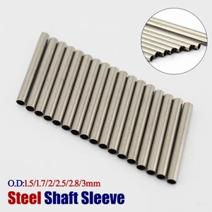 Steel Shaft Sleeve Round Tube Hollow Metal Bushings O.D:1.5-3mm Bore:1.05-2.55mm - Picture 1 of 7