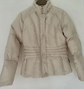 Marks and Spencer Per Una feather down filled cream short length jacket size S - Picture 1 of 12