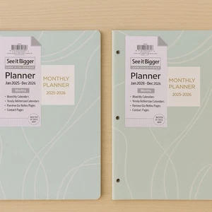 2-Pack See It Bigger Monthly Planner 2025-2026 | Large Print | 2-Year Calendar - Picture 1 of 6