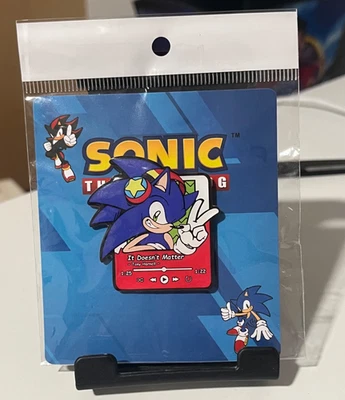 SEGA-Sonic the Hedgehog MP3 Pin Esmalte - Pin 2" Nuevo Sellado RARO Foto 1 de 3