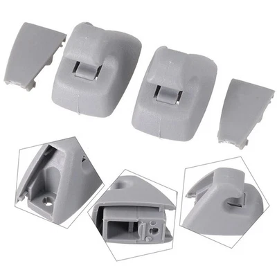 2Pcs Gray Sun Visor Clip Hook Bracket For Chevrolet Cruze Sonic Spark 95994975 - Image 1 of 4