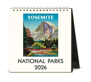 Cavallini & Co. Nationalparks 2026 Staffelei Schreibtischkalender, 6,5"x6,5" - Bild 1 von 6