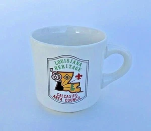 De colección. Taza Boy Scouts of America 1982 Louisiana Heritage Calcasieu Area Council - Imagen 1 de 3