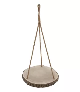 Holz Baum Scheibe zum Hängen - 35 cm - Deko Hänge Tablett Astscheibe Blumenampel - Bild 1 von 4