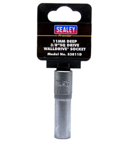 HERRAMIENTA DE TALLER DE UNIDAD PROFUNDA INDIVIDUAL SEALEY WALLDRIVE® 11MM SEALEY WALLDRIVE® 3/8" - Imagen 1 de 9