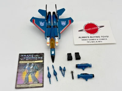 1984 Thundercracker w/ Booklet Pre Rub Complete G1 Transformers Jet Plane Figure - Image 1 of 3