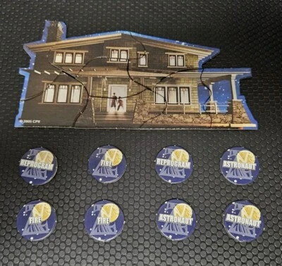 Zathura Board Game Replacement Pieces Lot House & Token Coins Astronaut Fire - Image 1 of 4